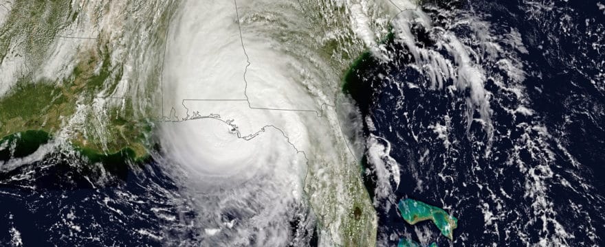 Hurricane Michael over Florida